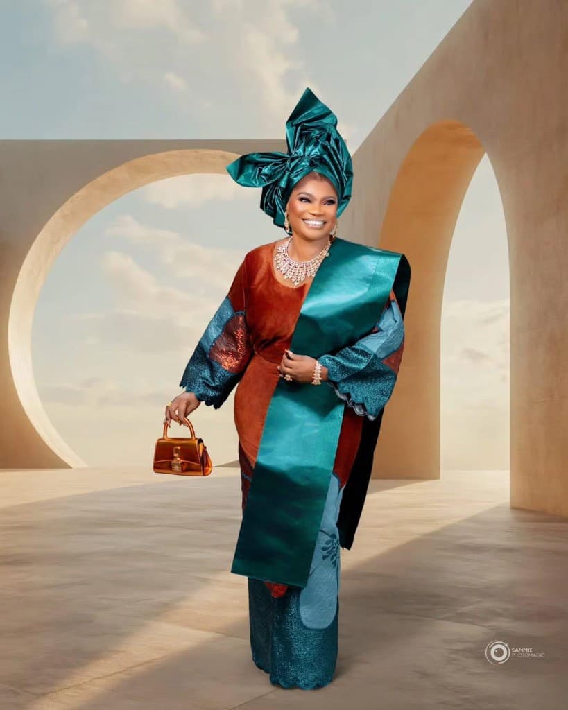 Rust and teal Ashabi occasionwear